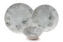Hermia Vajilla de Porcelana 12 Piezas MCH-06-12-PRC Blanca y Antracita
